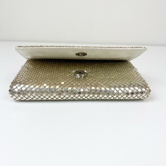 Jessica McClintock Evening Bag Disco Mirrored Mesh Gold Mini Clutch - Picture 7 of 7